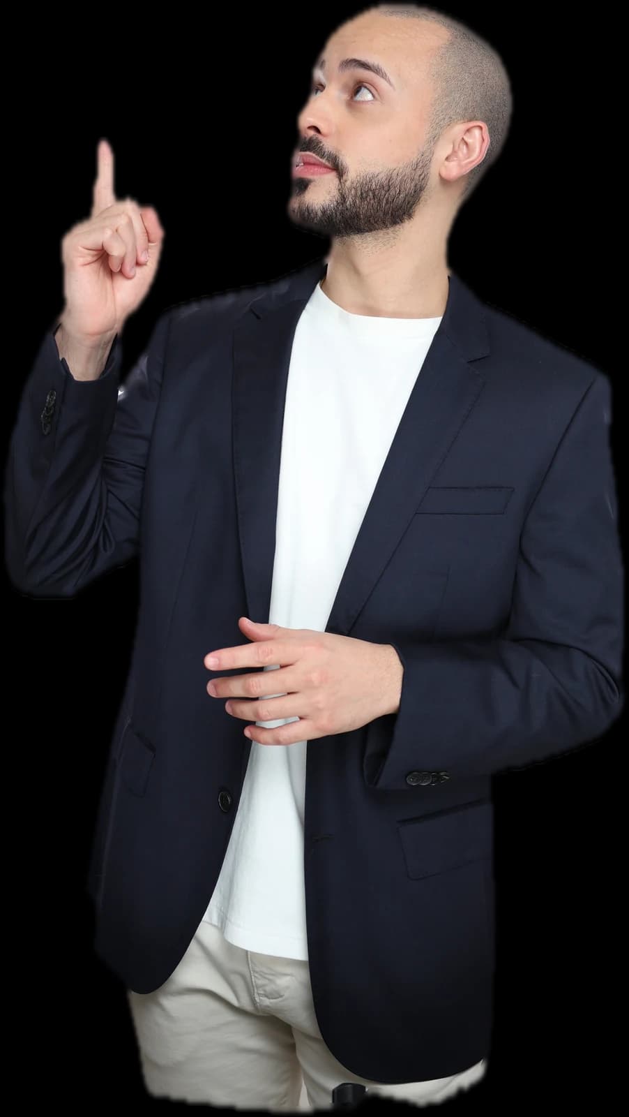 Gabriel balancing a small sun on his fingertip